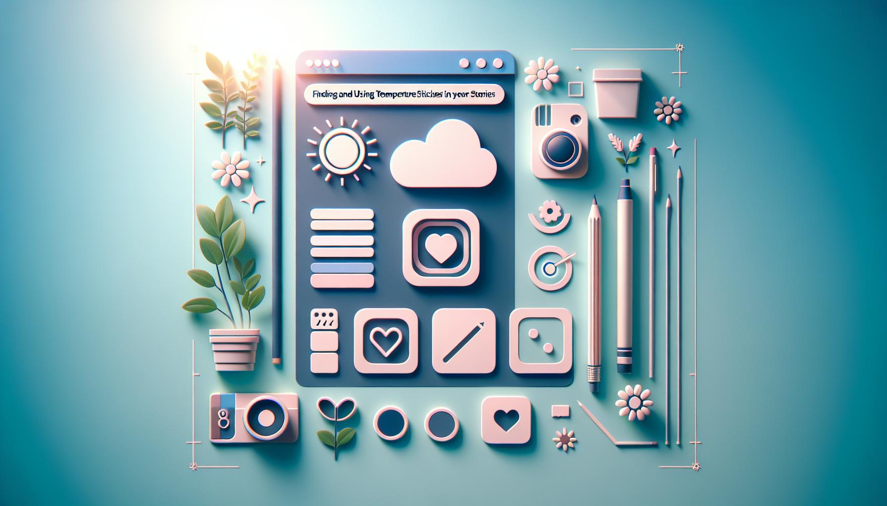 Finding and Using Temperature Stickers in Your Stories