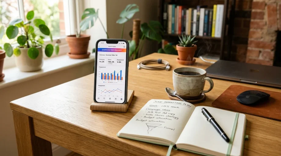 Instagram boosted post analytics and promotion tracking metrics (AI Generated Image)